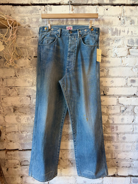 Unisex 13oz Wide Width Adj. Pants - Smoky Light - DUNE + SALT