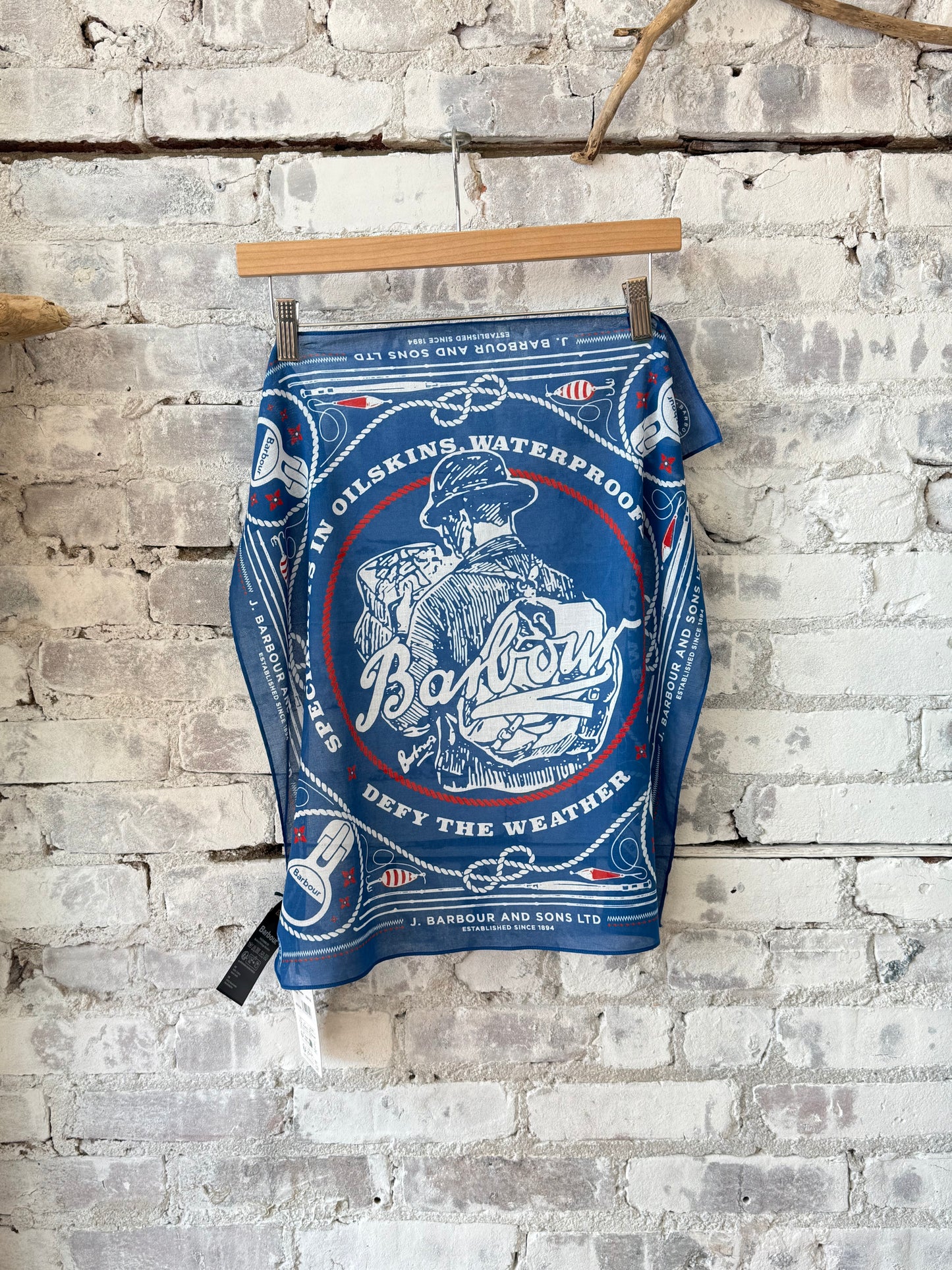 Heritage Bandana - Sailboat Blue - DUNE + SALT