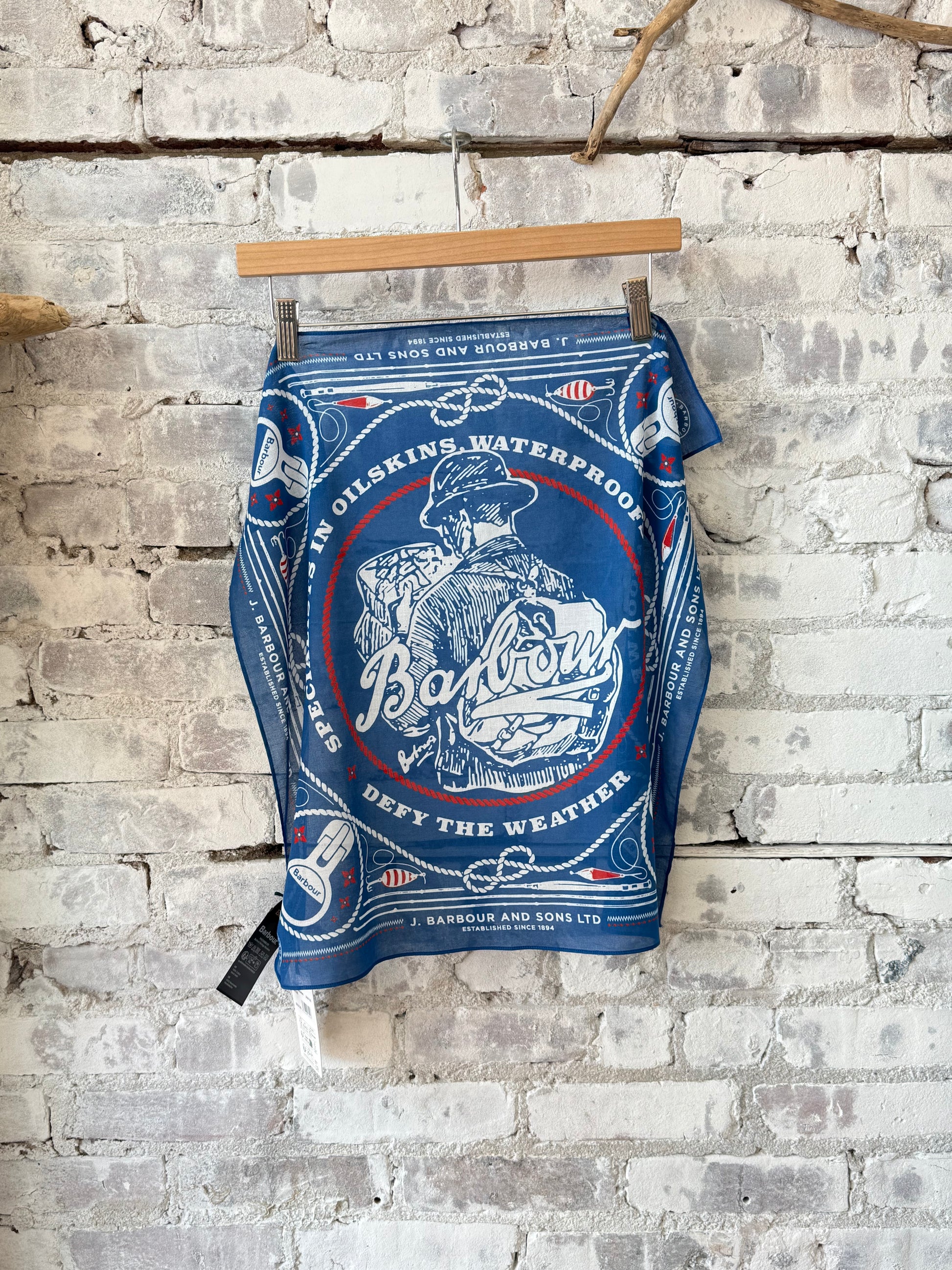 Heritage Bandana - Sailboat Blue - DUNE + SALT