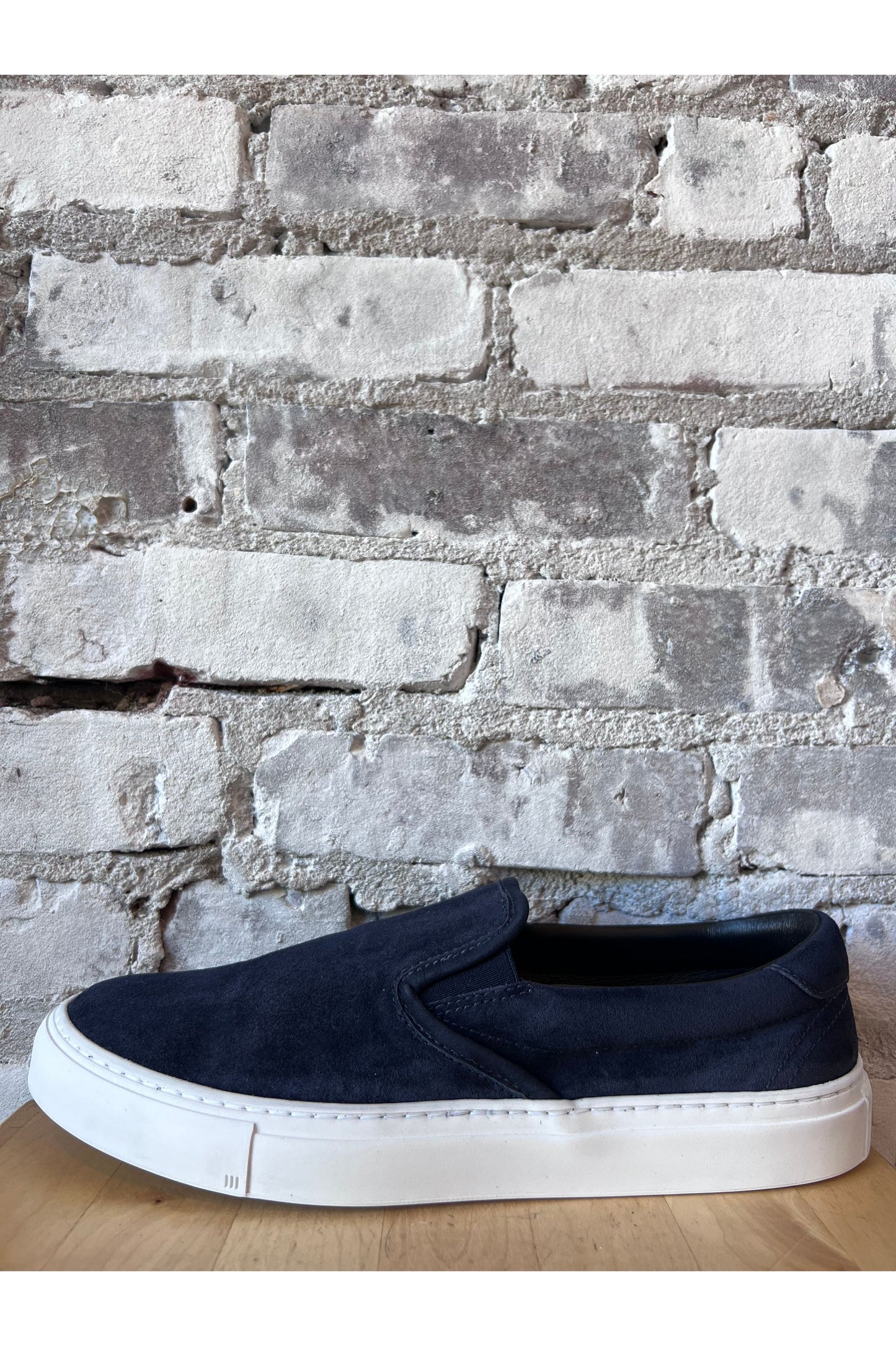 Garda Suede Low Slip On - Navy - DUNE + SALT