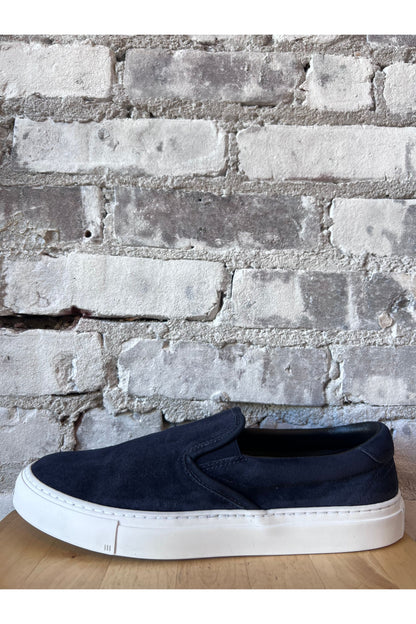 Garda Suede Low Slip On - Navy - DUNE + SALT