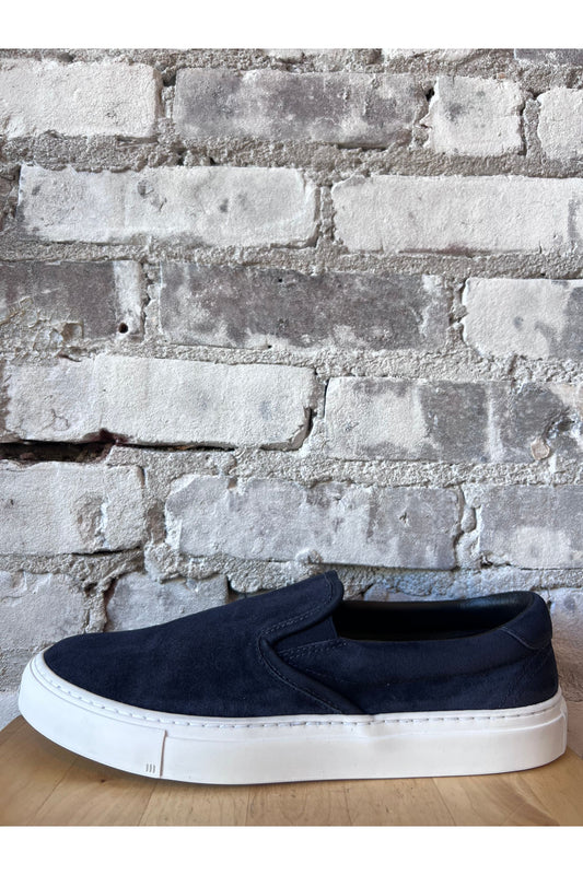 Garda Suede Low Slip On - Navy - DUNE + SALT