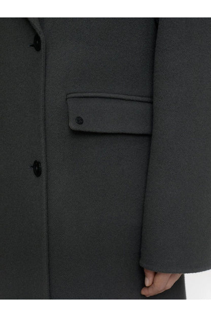 Virgin Wool Cashmere Blend Coat - Irish Coffee - DUNE + SALT