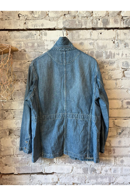 11 oz CO/LI Denim Coverall Jacket - Blue - DUNE + SALT