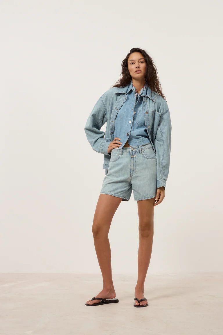 Closed Women's Janey Regular Short – Light Blue Antique White