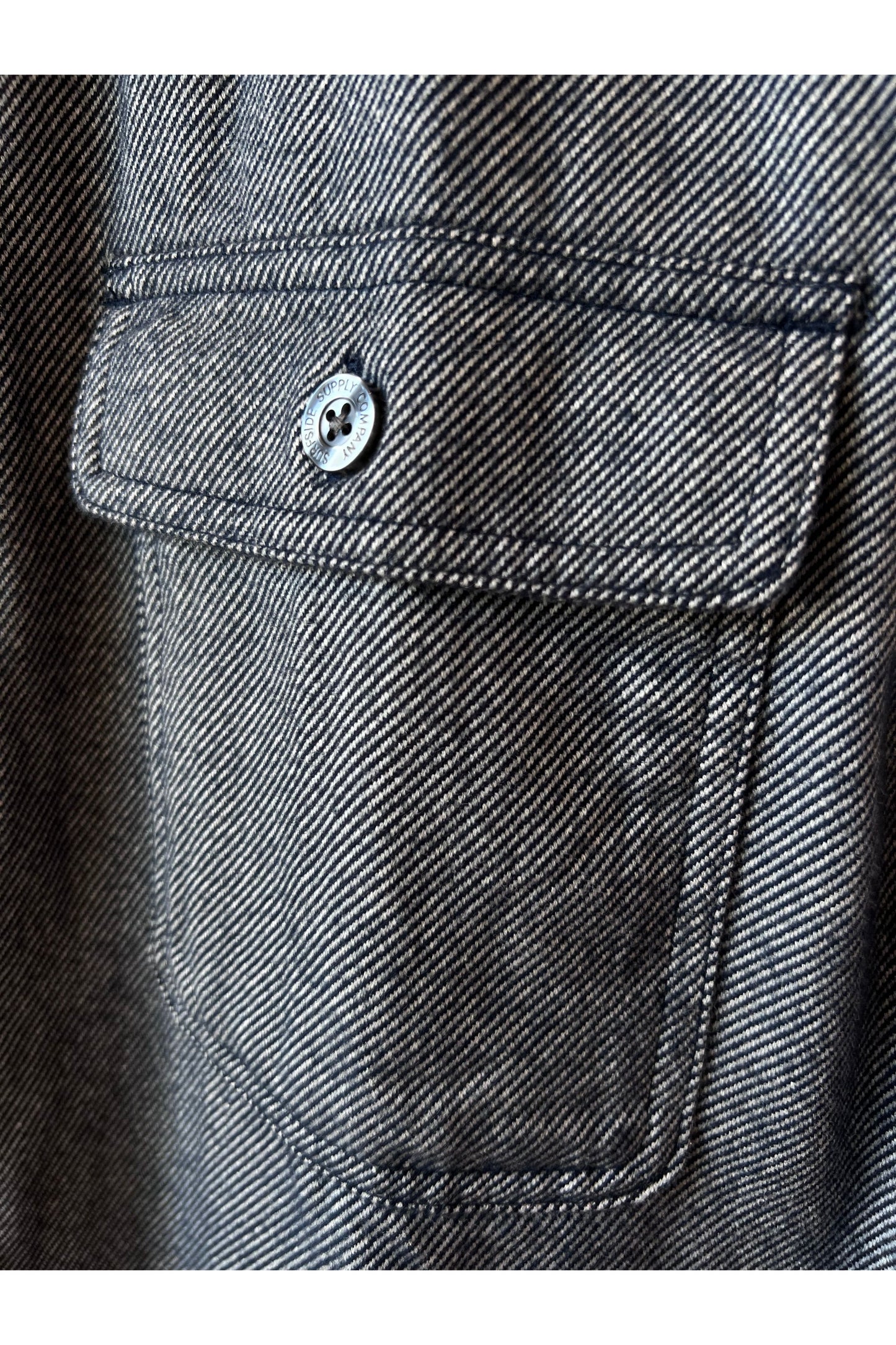 Dylan Brushed Twill Overshirt - Navy - DUNE + SALT