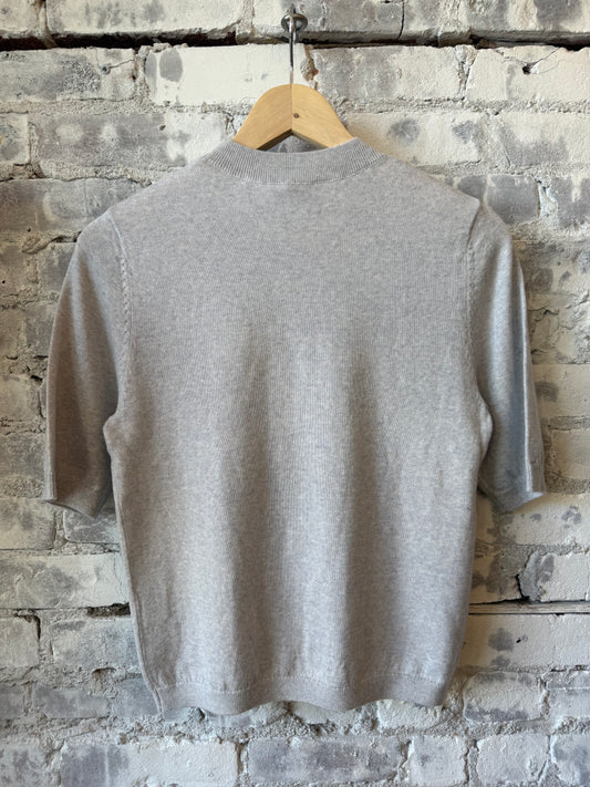 Secular Fitted Crew Sweater - Heather Grey Dark Gray