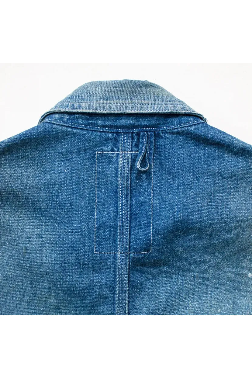 Customized Denim Coverall Jacket - Indigo