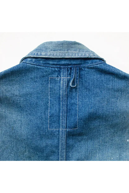 Customized Denim Coverall Jacket - Indigo