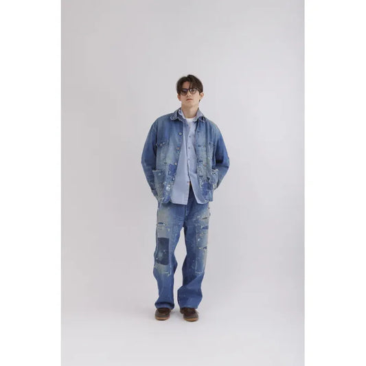 Customized Denim Coverall Jacket - Indigo - DUNE + SALT