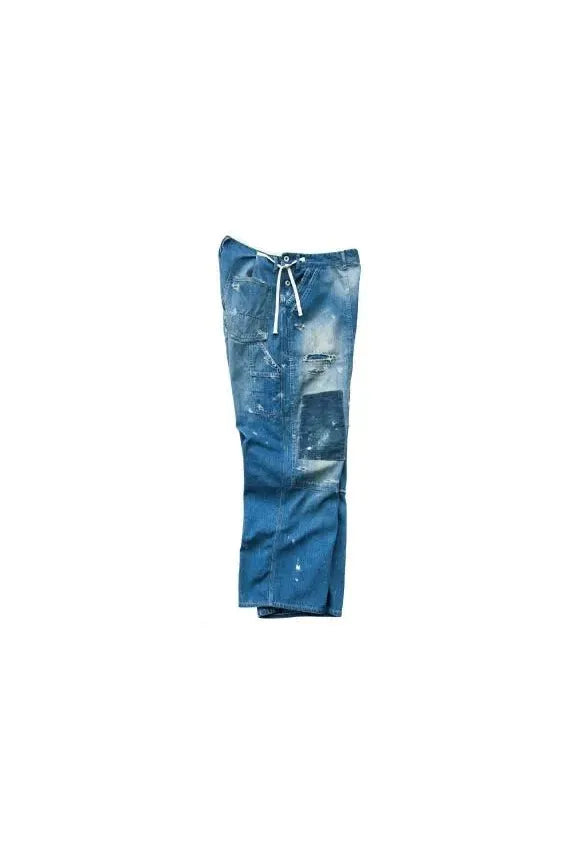 Customized Side Open Panter Pants - Denim