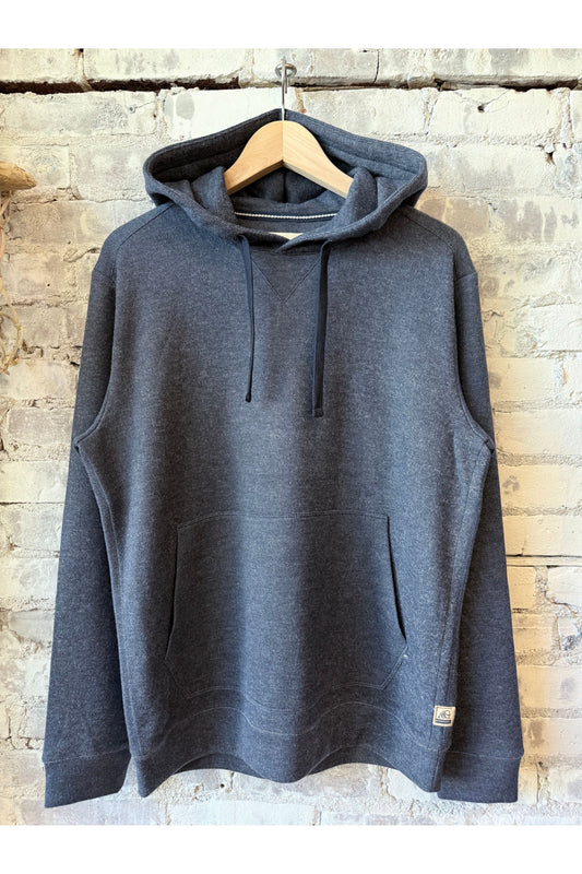 Justin Sweater Fleece Hoodie - Navy Heather - DUNE + SALT