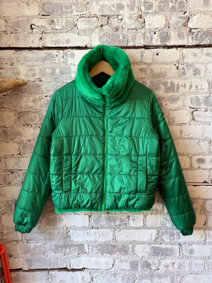 Save The Duck Jeon Reversible Jacket - Jolly Green Gray