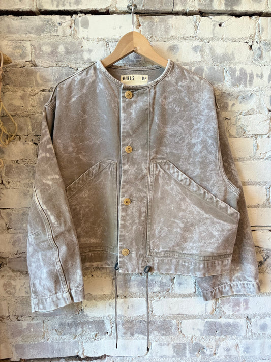 G.O.D. Nuclear Canvas Jacket - Grey Marble