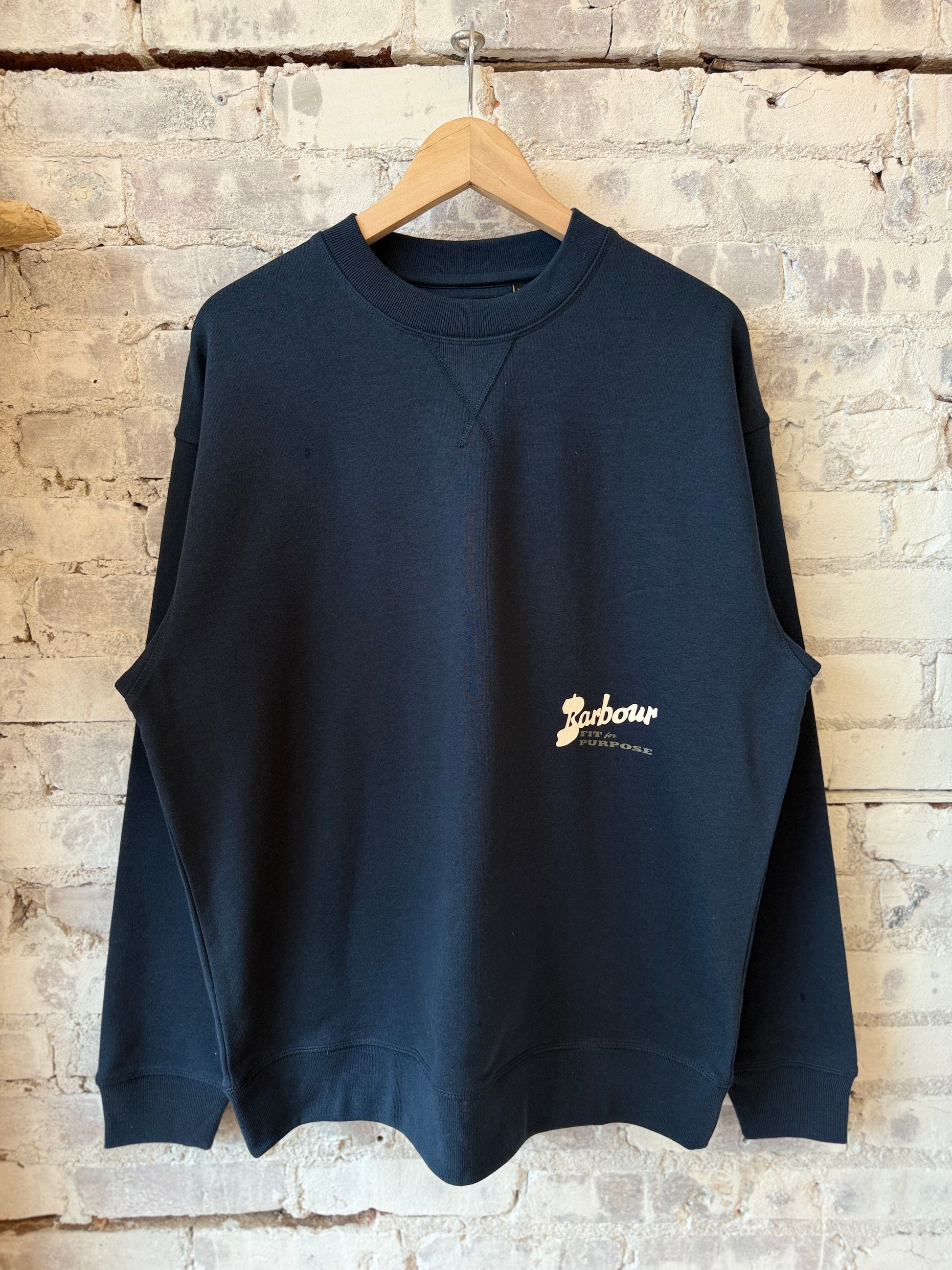Blythe Crew Neck Jumper - Navy - DUNE + SALT
