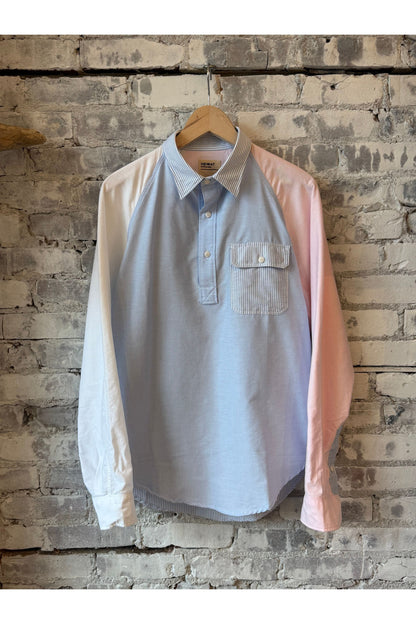 Oxford Shirt Pop Over - Patchwork Multi - DUNE + SALT