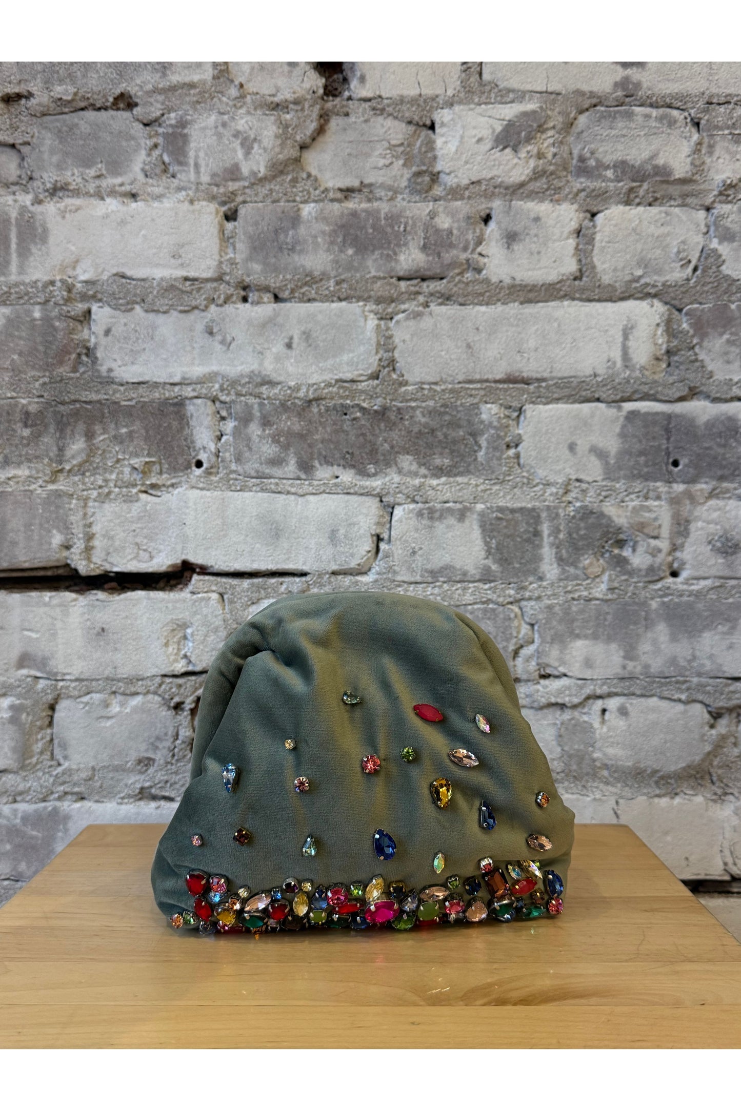 Pepita Clutch - Light Grey