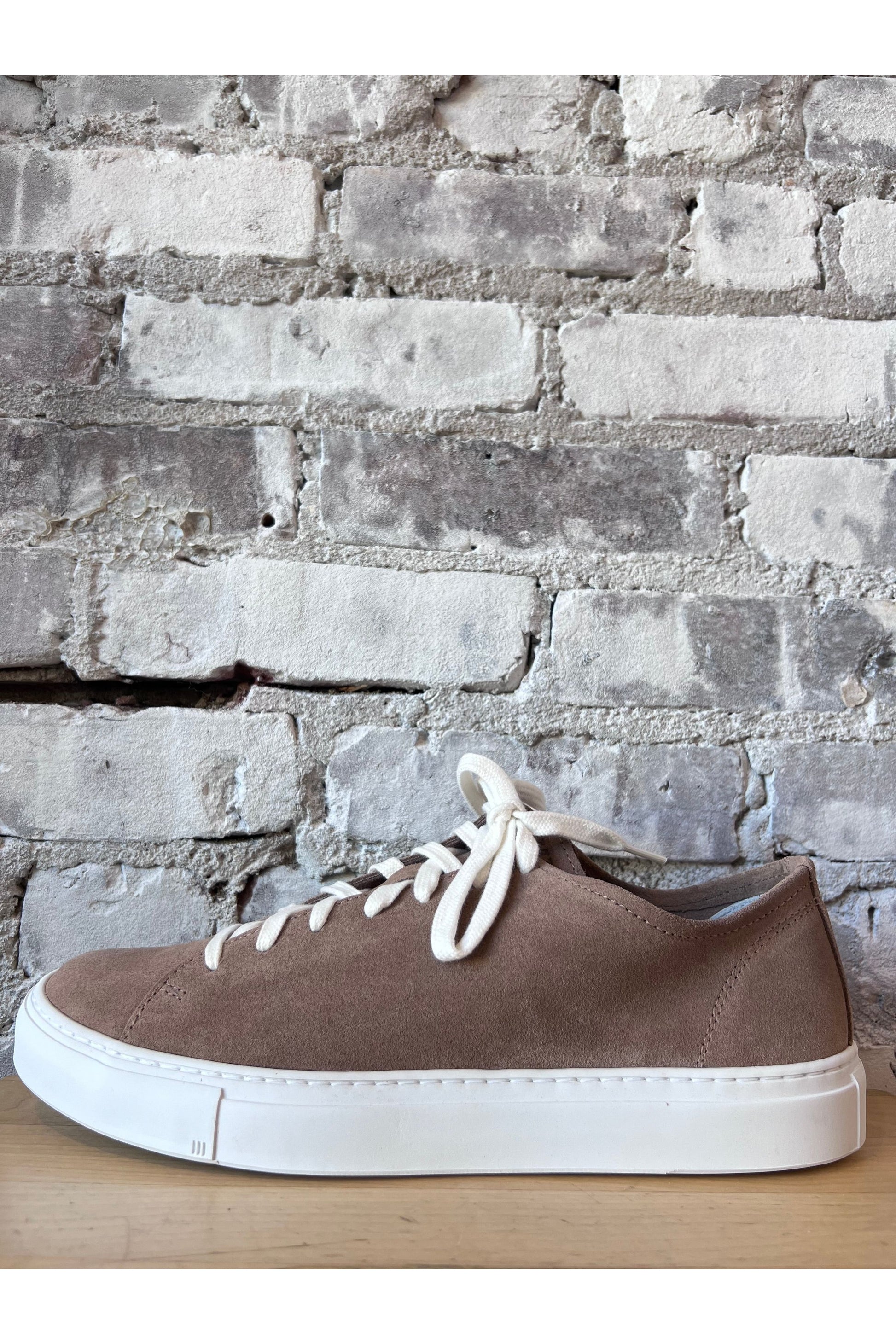 Loria Suede Low Sneaker - Taupe - DUNE + SALT