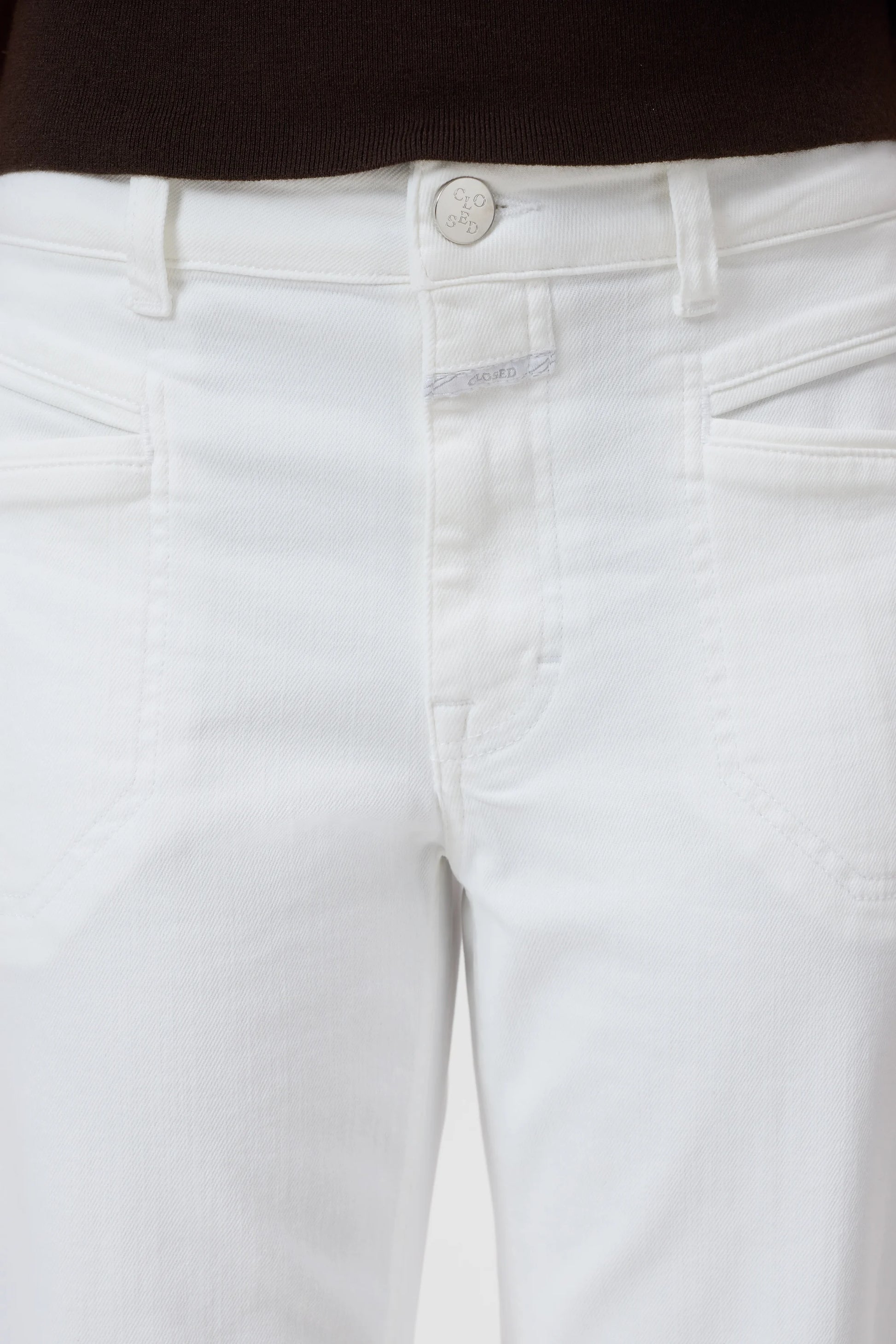 Closed Women's Mira-X Straight Jean – White Light Gray