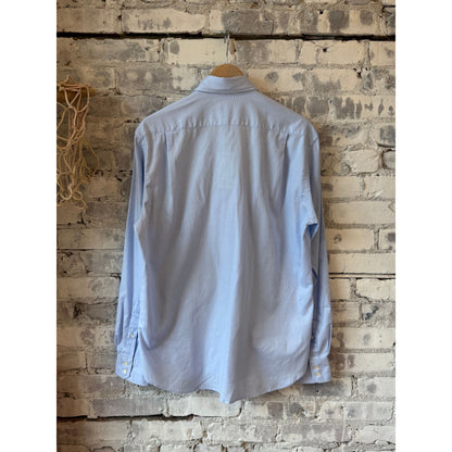 Men's Paul Woven Shirt in sky blue by Hartford Men's, featuring a lightweight, woven fabric and casual fit.