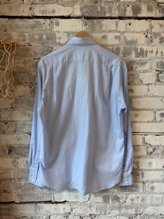 Hartford Men's Paul Woven Shirt - Sky Blue Dim Gray