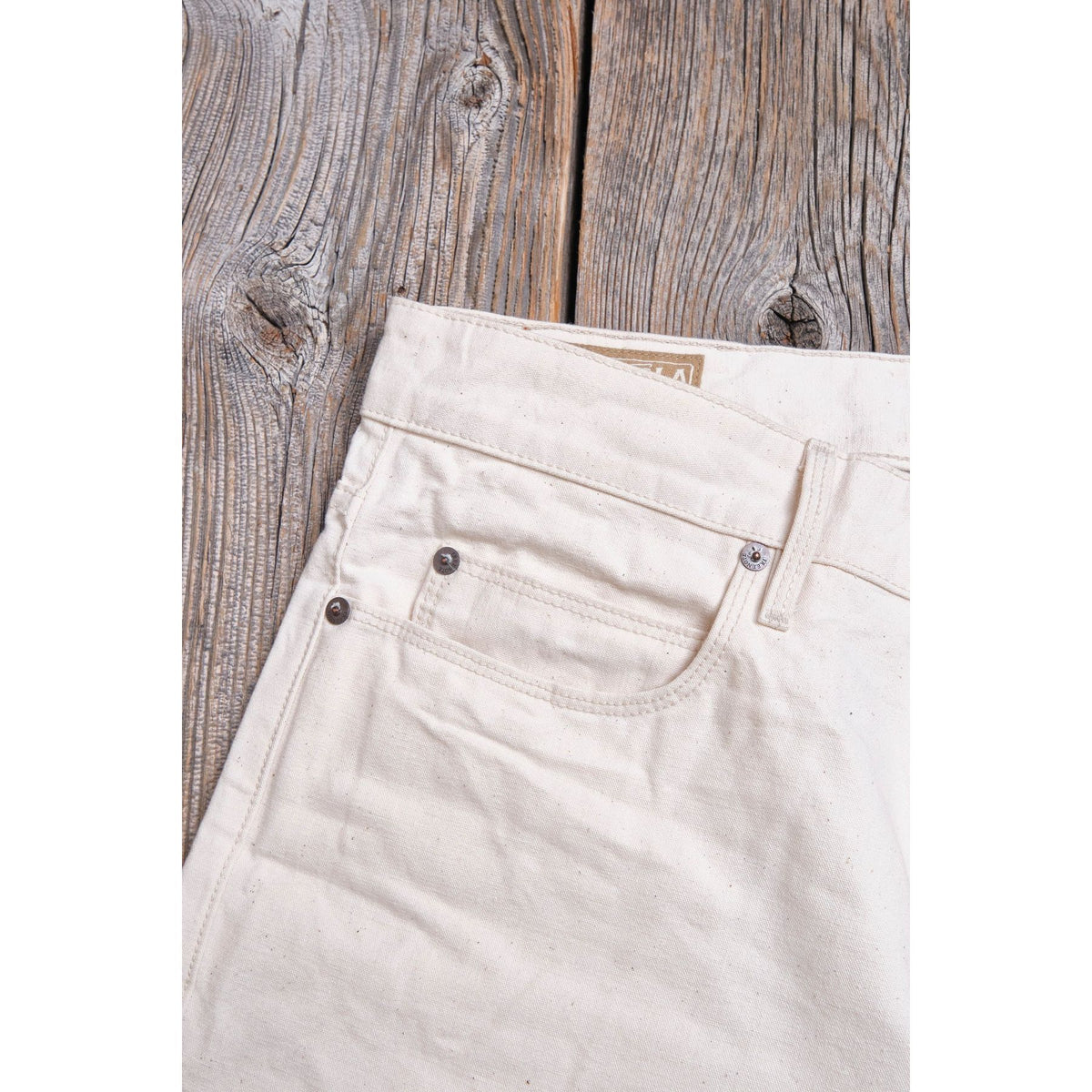 Freenote Cloth Portola Classic Taper 11 Ounce Pant - Natural Rinse Light Gray