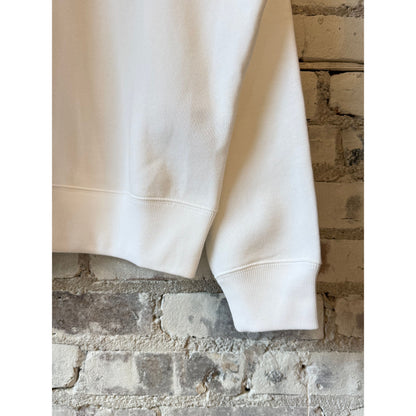 Men's Polo RL Island Fleece Graphic Print Polo Sweatshirt in white, featuring a vibrant island graphic on soft fleece fabric.