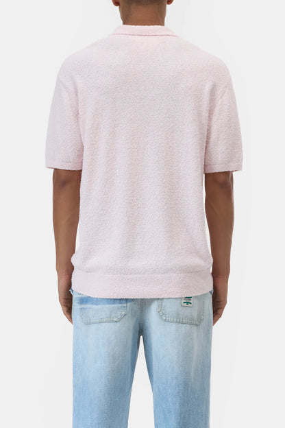 Cotton Knit Polo – Quartz Pink