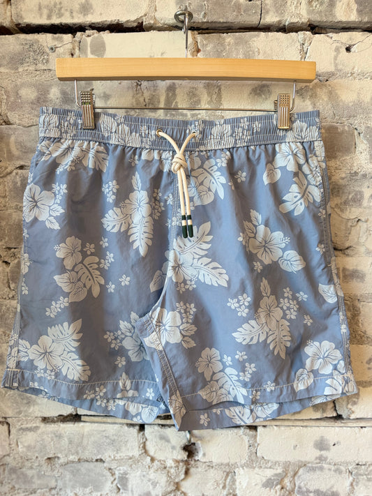 Nylon Woven Swimshort - Bleach Blue