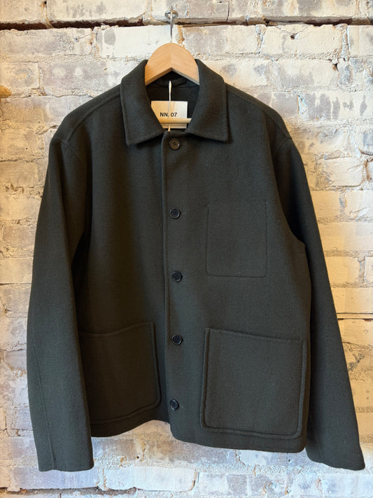 NN07 Morgan Wool Blend Jacket - Dark Army Dark Slate Gray