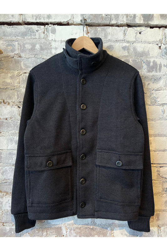 Lined Submariner Sweater Coat - Dark Charcoal - DUNE + SALT