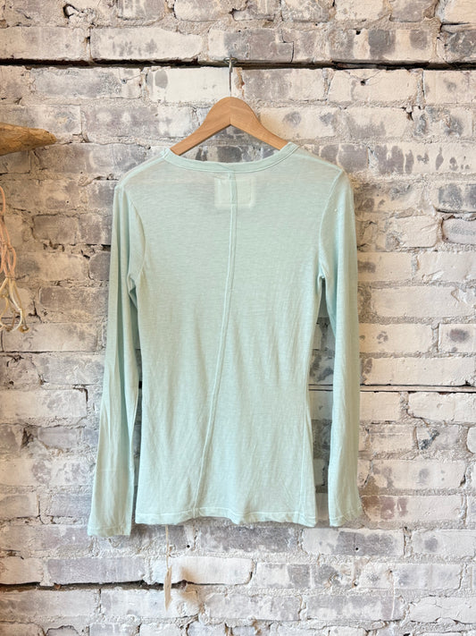 Hi-Soft Jersey LS Crew - Dusty Mint