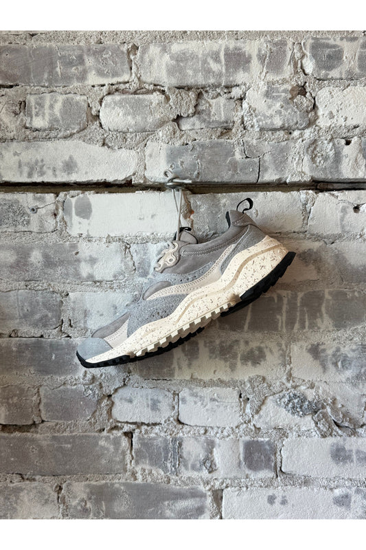 Wave Men's Hairy Velour Sneaker - Gray/White - DUNE + SALT