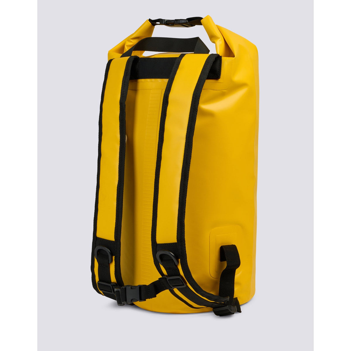 Men's 20-liter water-resistant technical backpack in summer yellow by Sundek, featuring multiple compartments and sturdy straps.