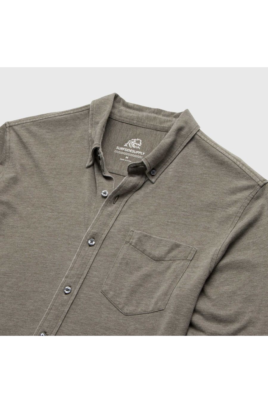 Anthony Burnout Shirt - Olive Night - DUNE + SALT