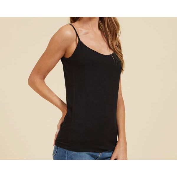 Majestic Filatures Jersey Stretch Cami - Noir Black