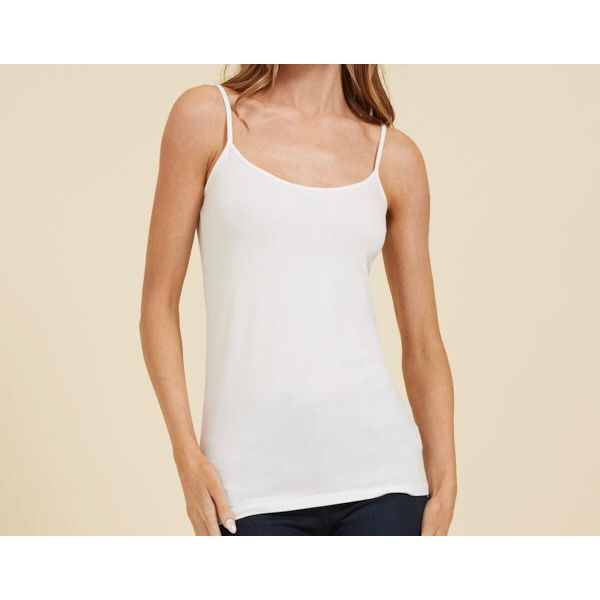 Majestic Filatures Jersey Stretch Cami - Blanc Lavender