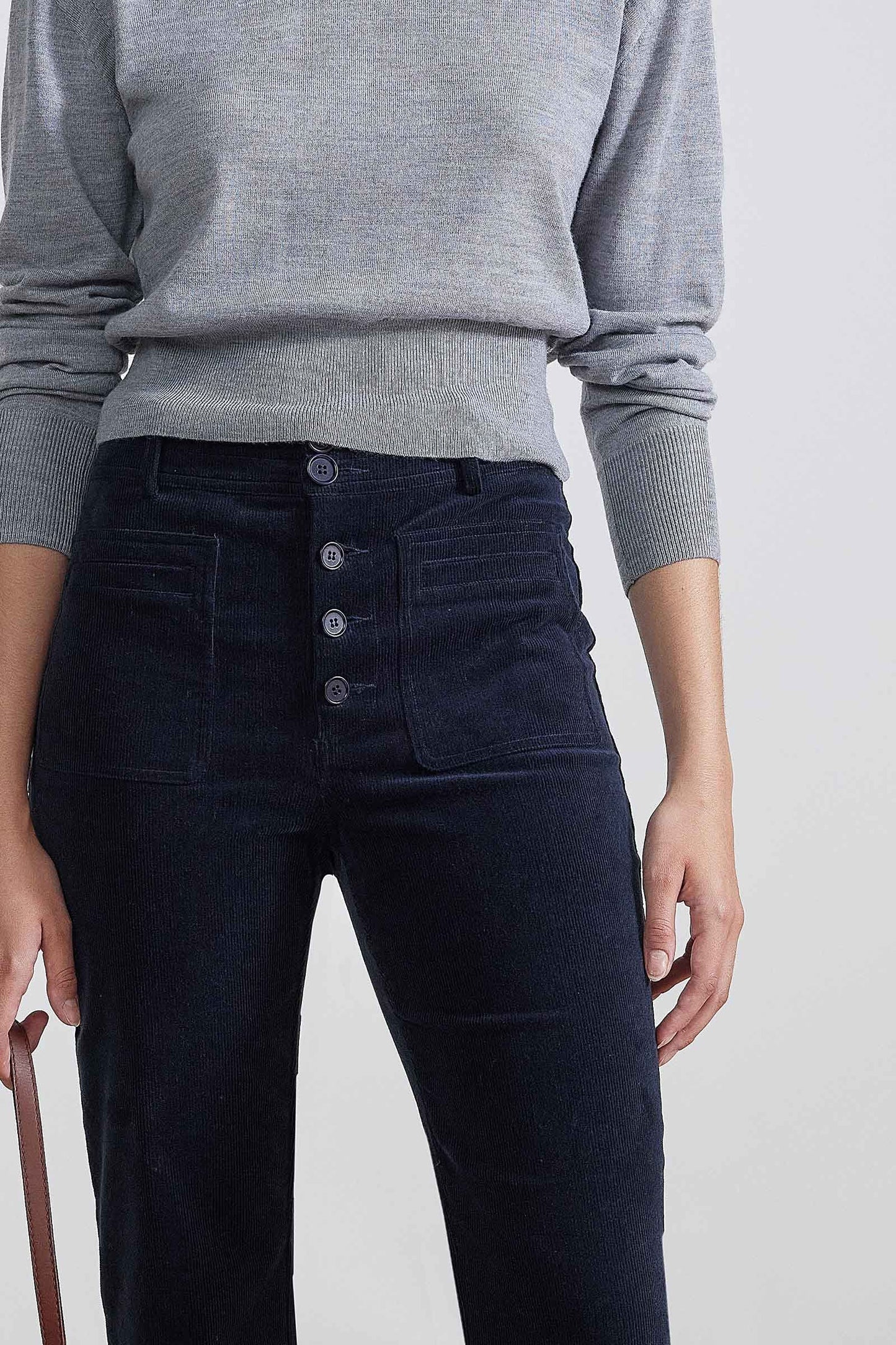 Marston Slim Corduroy Pant - Midnight - DUNE + SALT