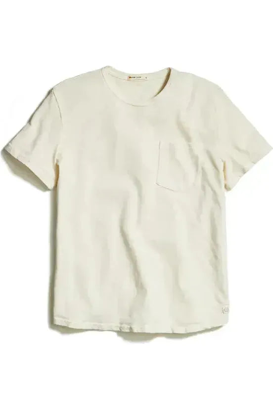Vintage Heavy Slub Pocket Tee - Antique White - DUNE + SALT
