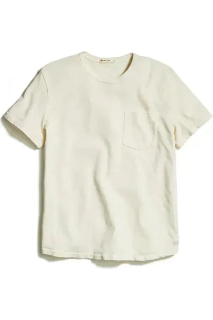 Vintage Heavy Slub Pocket Tee - Antique White - DUNE + SALT
