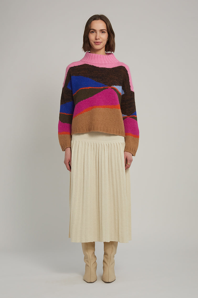 ELEVEN SIX Burdett Sweater - Multi Color
