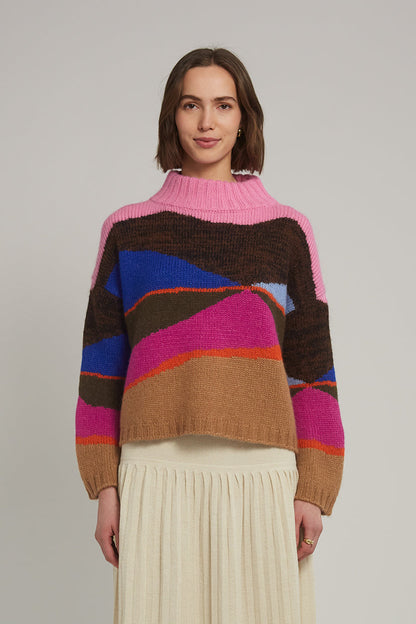 ELEVEN SIX Burdett Sweater - Multi Color