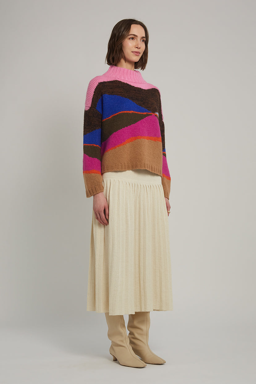 ELEVEN SIX Burdett Sweater - Multi Color