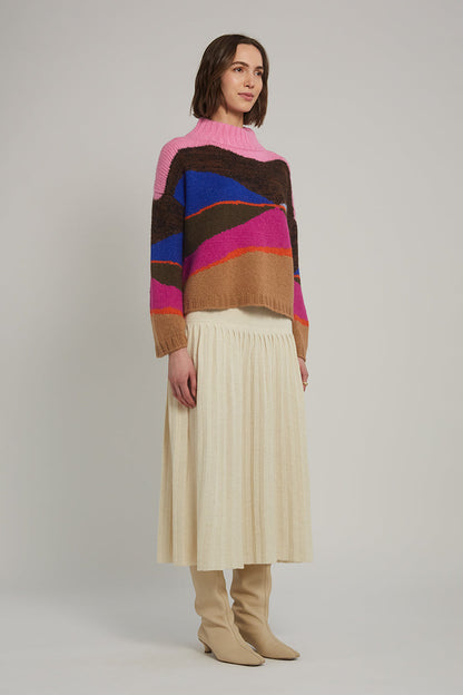 ELEVEN SIX Burdett Sweater - Multi Color