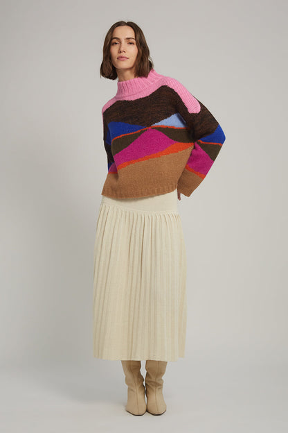 ELEVEN SIX Burdett Sweater - Multi Color