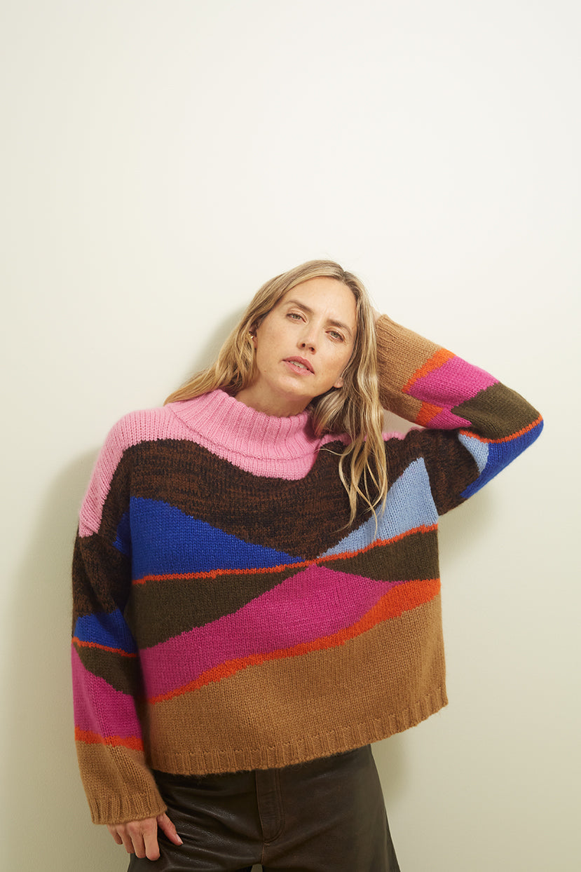 ELEVEN SIX Burdett Sweater - Multi Color
