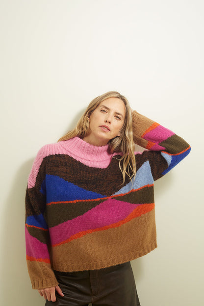 ELEVEN SIX Burdett Sweater - Multi Color