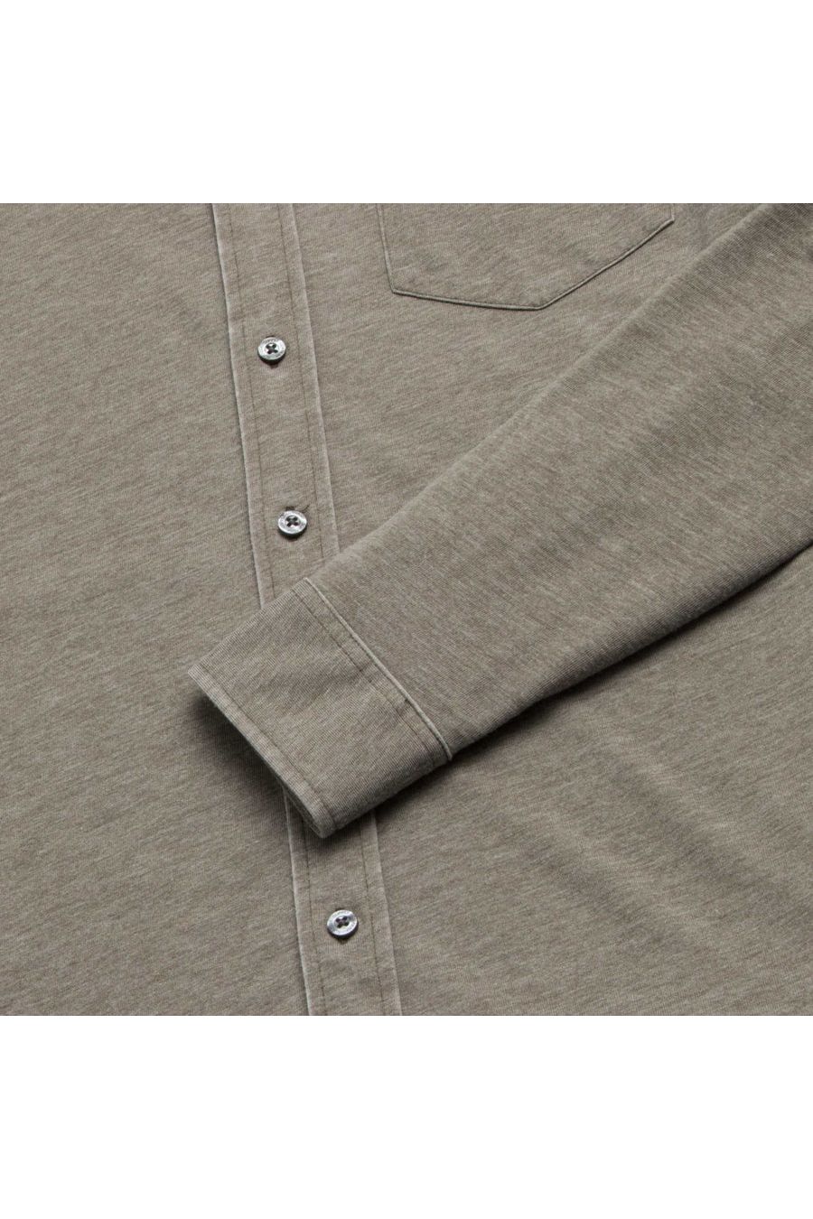 Anthony Burnout Shirt - Olive Night - DUNE + SALT