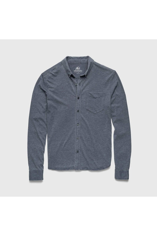 Anthony Burnout Shirt - Navy Blazer - DUNE + SALT