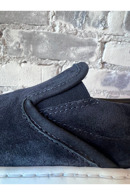 Garda Suede Low Slip On - Navy - DUNE + SALT